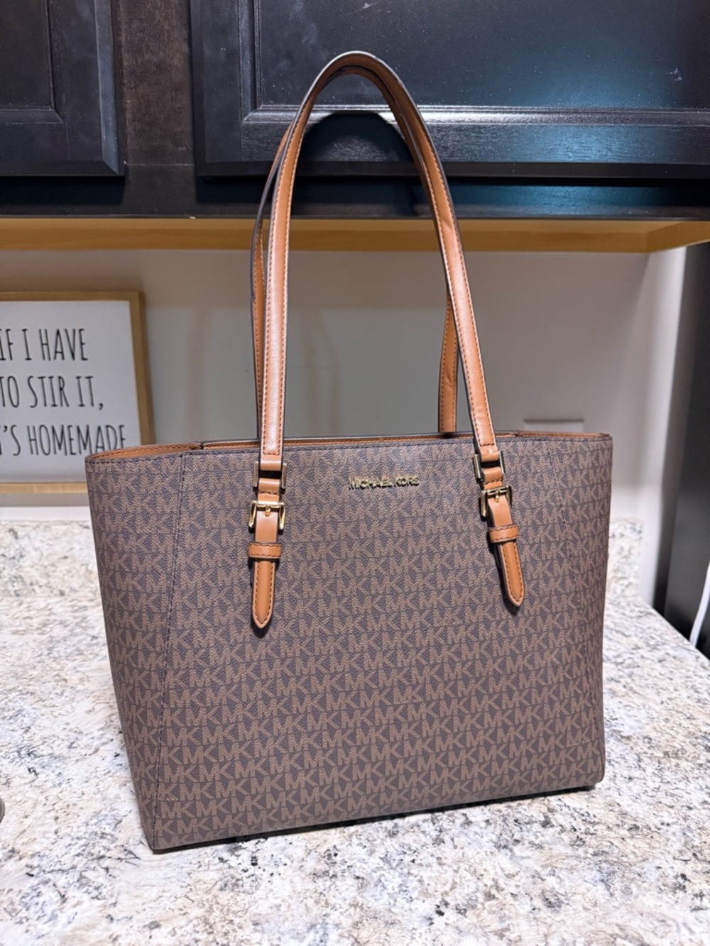 Michael Kors Brown Logo Tote